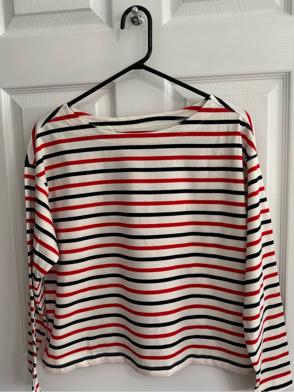 Old Navy Red, Blue & White Striped Long-Sleeve Tee